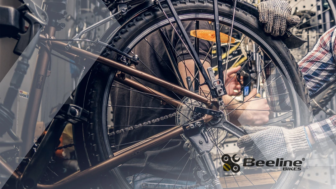 close up shot of bike