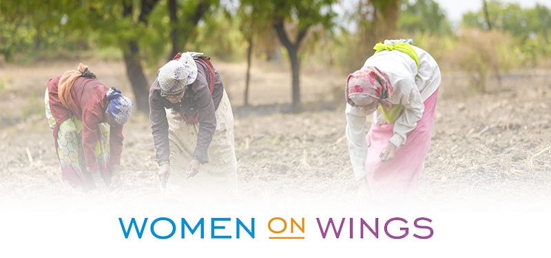 indian women farming wow logo