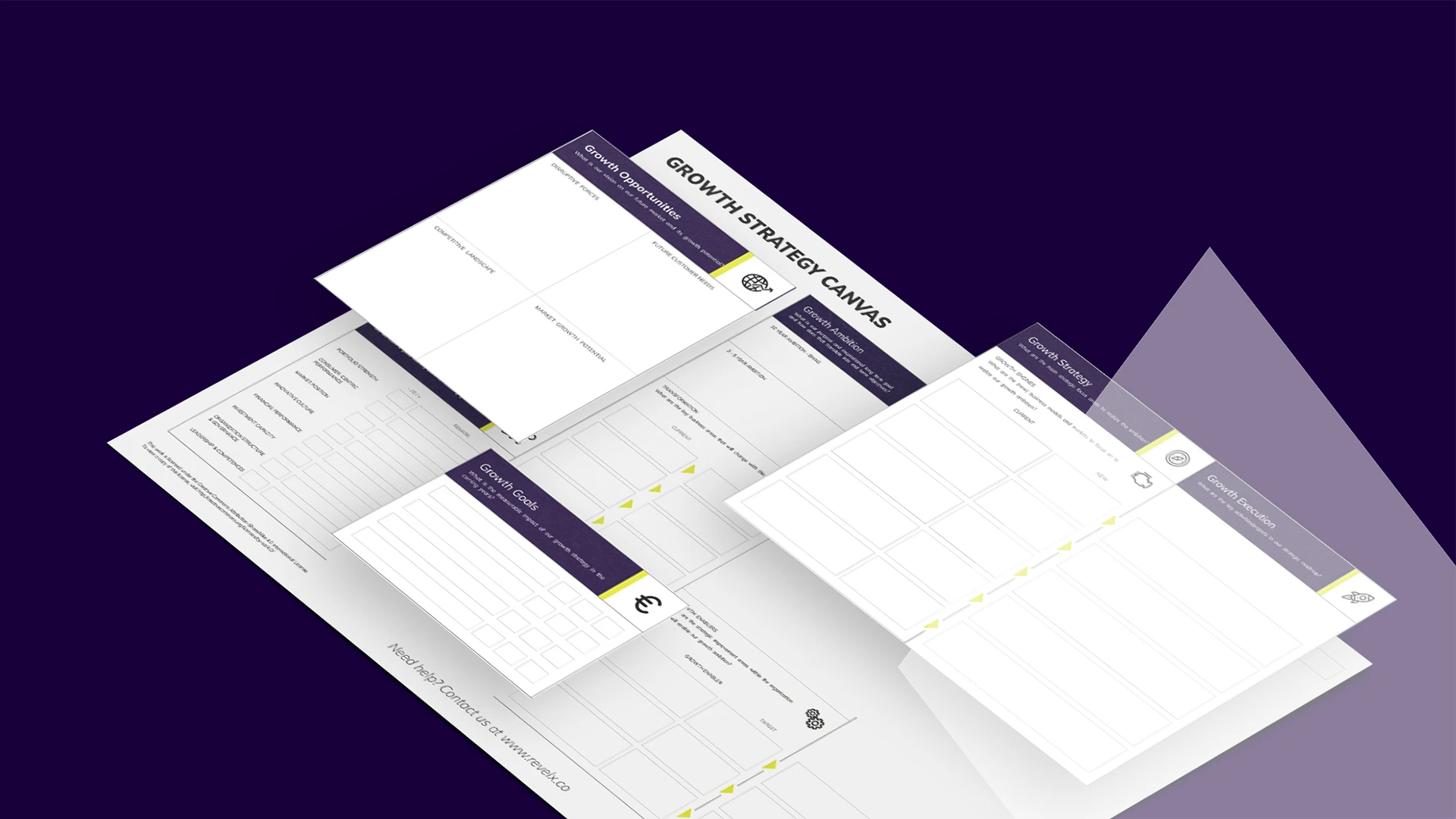 ai-powered growth strategy canvas mockup